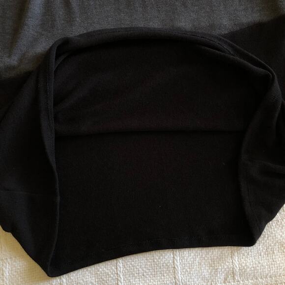 Tiana B Color Block Sweater Dress L Cream Gray Black Made in USA Office Career - Picture 11 of 11